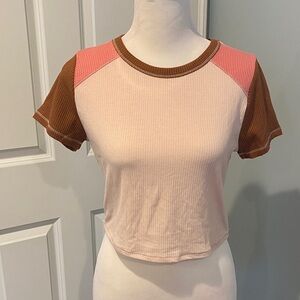 Colorblock Crop Top